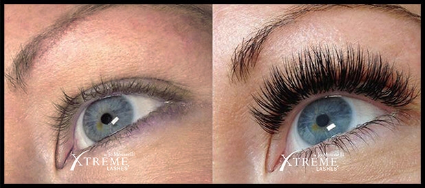 Orlando Eyelash Extensions Before & After - Gentle Touch